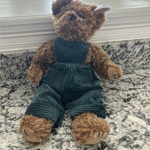 Grover Ty Attic Treasures Bear Green Corduroy Overalls